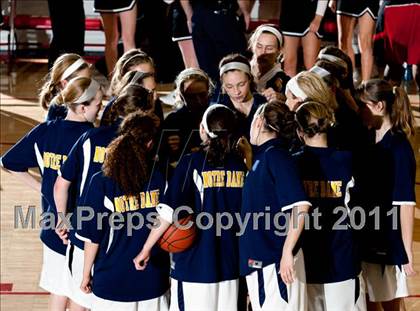 Thumbnail 1 in Holy Cross vs. Notre Dame Academy (35th District Championship) photogallery.