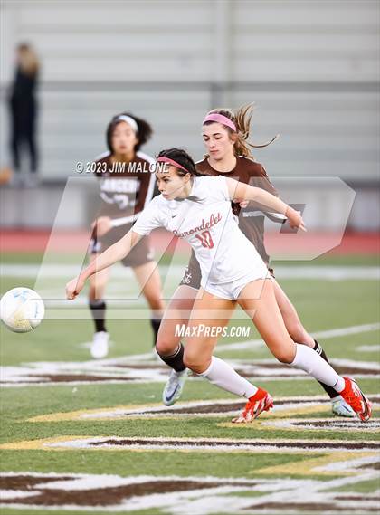 Thumbnail 2 in Carondelet @ Saint Francis (CIFState Regional NorCal Div 1 Final) photogallery.