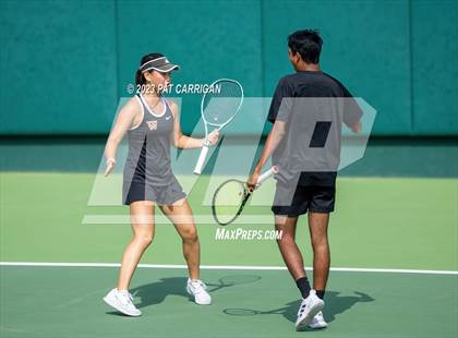 Thumbnail 1 in The Woodlands vs Round Rock Westwood (UIL 6A Team Tennis Semifinal) photogallery.