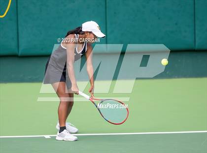 Thumbnail 2 in The Woodlands vs Round Rock Westwood (UIL 6A Team Tennis Semifinal) photogallery.