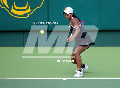 Thumbnail 2 in The Woodlands vs Round Rock Westwood (UIL 6A Team Tennis Semifinal) photogallery.