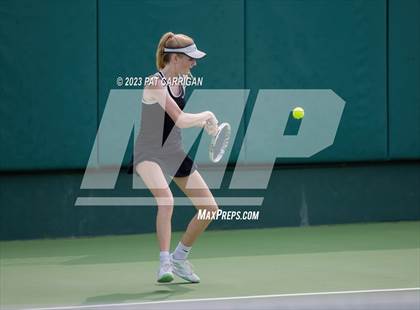 Thumbnail 2 in The Woodlands vs Round Rock Westwood (UIL 6A Team Tennis Semifinal) photogallery.