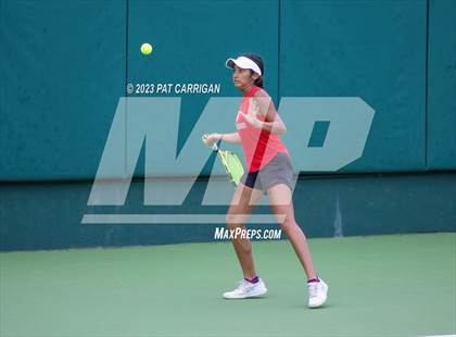 Thumbnail 1 in The Woodlands vs Round Rock Westwood (UIL 6A Team Tennis Semifinal) photogallery.