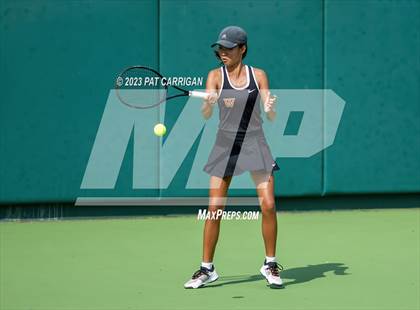 Thumbnail 2 in The Woodlands vs Round Rock Westwood (UIL 6A Team Tennis Semifinal) photogallery.