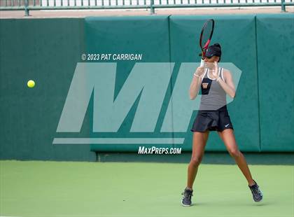 Thumbnail 3 in The Woodlands vs Round Rock Westwood (UIL 6A Team Tennis Semifinal) photogallery.