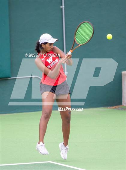 Thumbnail 1 in The Woodlands vs Round Rock Westwood (UIL 6A Team Tennis Semifinal) photogallery.