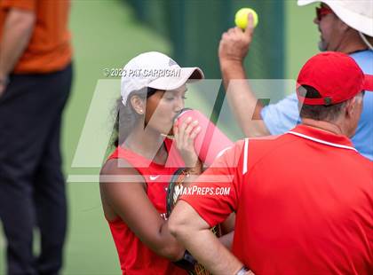 Thumbnail 2 in The Woodlands vs Round Rock Westwood (UIL 6A Team Tennis Semifinal) photogallery.