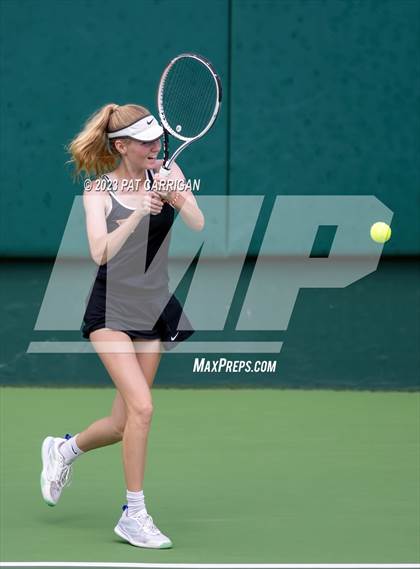 Thumbnail 1 in The Woodlands vs Round Rock Westwood (UIL 6A Team Tennis Semifinal) photogallery.