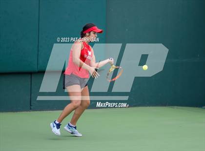 Thumbnail 3 in The Woodlands vs Round Rock Westwood (UIL 6A Team Tennis Semifinal) photogallery.