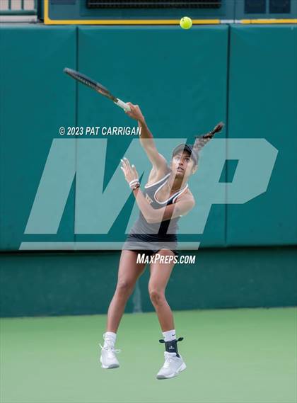 Thumbnail 3 in The Woodlands vs Round Rock Westwood (UIL 6A Team Tennis Semifinal) photogallery.