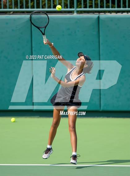 Thumbnail 3 in The Woodlands vs Round Rock Westwood (UIL 6A Team Tennis Semifinal) photogallery.
