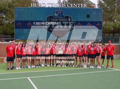 Thumbnail 3 in The Woodlands vs Round Rock Westwood (UIL 6A Team Tennis Semifinal) photogallery.