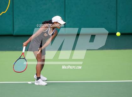 Thumbnail 3 in The Woodlands vs Round Rock Westwood (UIL 6A Team Tennis Semifinal) photogallery.