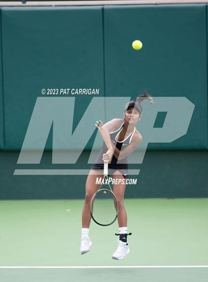 Thumbnail 3 in The Woodlands vs Round Rock Westwood (UIL 6A Team Tennis Semifinal) photogallery.
