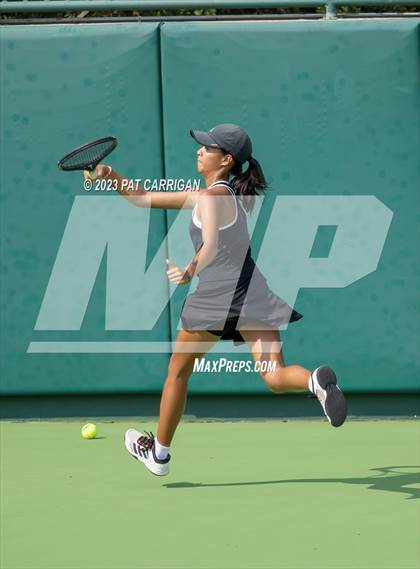 Thumbnail 3 in The Woodlands vs Round Rock Westwood (UIL 6A Team Tennis Semifinal) photogallery.