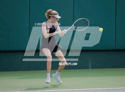 Thumbnail 3 in The Woodlands vs Round Rock Westwood (UIL 6A Team Tennis Semifinal) photogallery.
