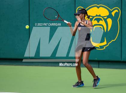 Thumbnail 2 in The Woodlands vs Round Rock Westwood (UIL 6A Team Tennis Semifinal) photogallery.