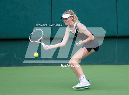 Thumbnail 3 in The Woodlands vs Round Rock Westwood (UIL 6A Team Tennis Semifinal) photogallery.