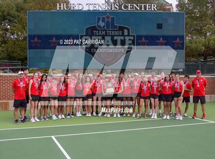Thumbnail 1 in The Woodlands vs Round Rock Westwood (UIL 6A Team Tennis Semifinal) photogallery.