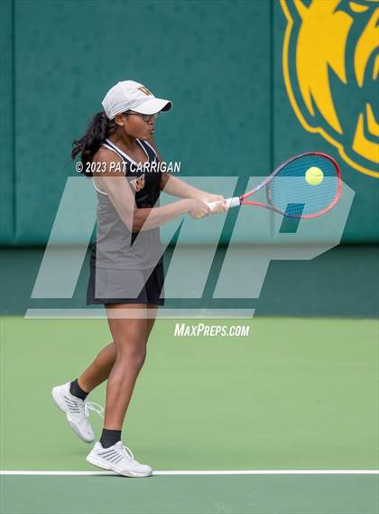 Thumbnail 1 in The Woodlands vs Round Rock Westwood (UIL 6A Team Tennis Semifinal) photogallery.