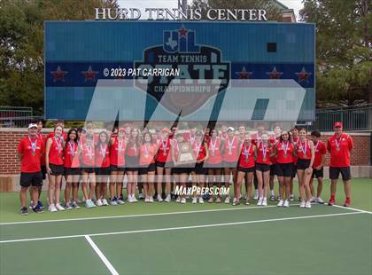 Thumbnail 1 in The Woodlands vs Round Rock Westwood (UIL 6A Team Tennis Semifinal) photogallery.