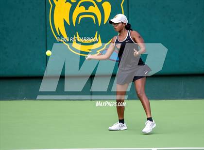 Thumbnail 3 in The Woodlands vs Round Rock Westwood (UIL 6A Team Tennis Semifinal) photogallery.