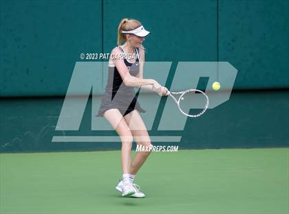 Thumbnail 3 in The Woodlands vs Round Rock Westwood (UIL 6A Team Tennis Semifinal) photogallery.