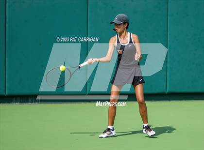 Thumbnail 1 in The Woodlands vs Round Rock Westwood (UIL 6A Team Tennis Semifinal) photogallery.