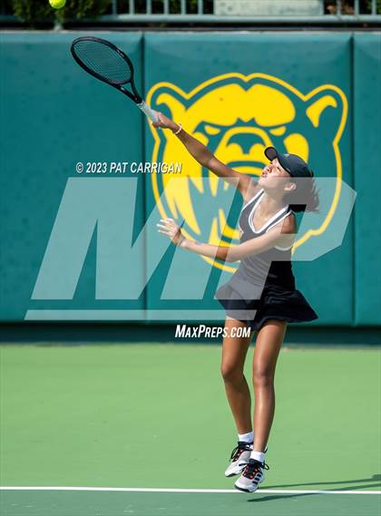 Thumbnail 1 in The Woodlands vs Round Rock Westwood (UIL 6A Team Tennis Semifinal) photogallery.
