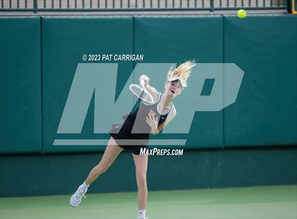 Thumbnail 1 in The Woodlands vs Round Rock Westwood (UIL 6A Team Tennis Semifinal) photogallery.
