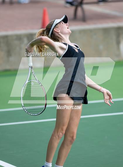 Thumbnail 1 in The Woodlands vs Round Rock Westwood (UIL 6A Team Tennis Semifinal) photogallery.