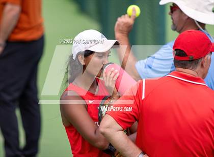 Thumbnail 3 in The Woodlands vs Round Rock Westwood (UIL 6A Team Tennis Semifinal) photogallery.