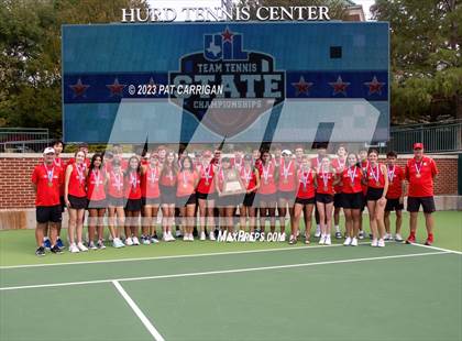 Thumbnail 3 in The Woodlands vs Round Rock Westwood (UIL 6A Team Tennis Semifinal) photogallery.
