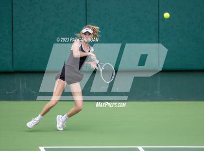 Thumbnail 1 in The Woodlands vs Round Rock Westwood (UIL 6A Team Tennis Semifinal) photogallery.