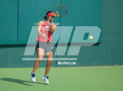 Thumbnail 2 in The Woodlands vs Round Rock Westwood (UIL 6A Team Tennis Semifinal) photogallery.