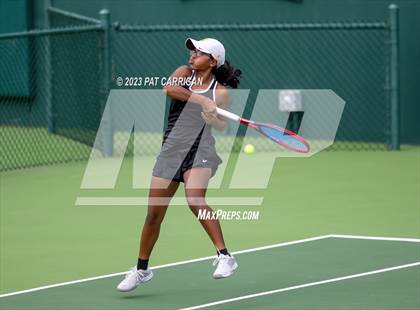 Thumbnail 3 in The Woodlands vs Round Rock Westwood (UIL 6A Team Tennis Semifinal) photogallery.