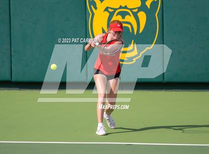 Thumbnail 2 in The Woodlands vs Round Rock Westwood (UIL 6A Team Tennis Semifinal) photogallery.
