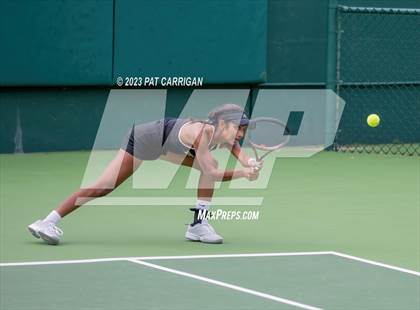 Thumbnail 2 in The Woodlands vs Round Rock Westwood (UIL 6A Team Tennis Semifinal) photogallery.