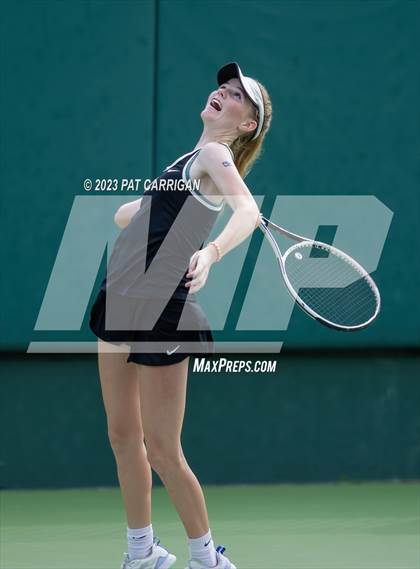 Thumbnail 3 in The Woodlands vs Round Rock Westwood (UIL 6A Team Tennis Semifinal) photogallery.