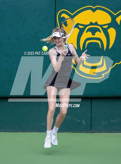 Thumbnail 1 in The Woodlands vs Round Rock Westwood (UIL 6A Team Tennis Semifinal) photogallery.