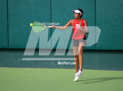 Thumbnail 3 in The Woodlands vs Round Rock Westwood (UIL 6A Team Tennis Semifinal) photogallery.