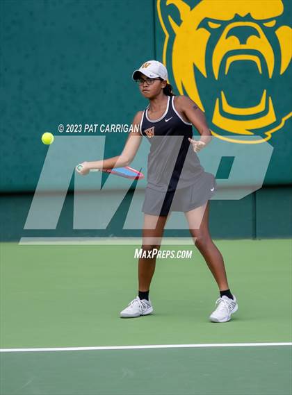 Thumbnail 1 in The Woodlands vs Round Rock Westwood (UIL 6A Team Tennis Semifinal) photogallery.