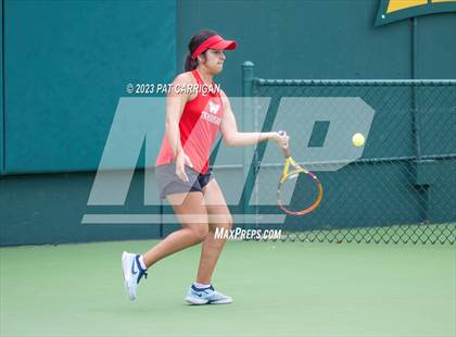 Thumbnail 2 in The Woodlands vs Round Rock Westwood (UIL 6A Team Tennis Semifinal) photogallery.