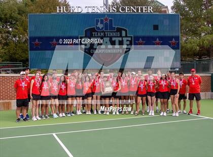 Thumbnail 1 in The Woodlands vs Round Rock Westwood (UIL 6A Team Tennis Semifinal) photogallery.