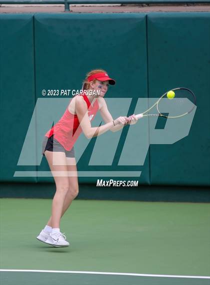 Thumbnail 1 in The Woodlands vs Round Rock Westwood (UIL 6A Team Tennis Semifinal) photogallery.