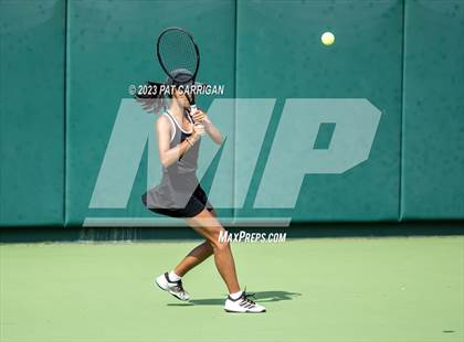 Thumbnail 3 in The Woodlands vs Round Rock Westwood (UIL 6A Team Tennis Semifinal) photogallery.