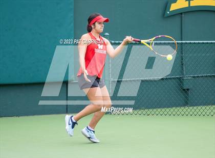 Thumbnail 3 in The Woodlands vs Round Rock Westwood (UIL 6A Team Tennis Semifinal) photogallery.