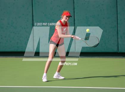 Thumbnail 1 in The Woodlands vs Round Rock Westwood (UIL 6A Team Tennis Semifinal) photogallery.