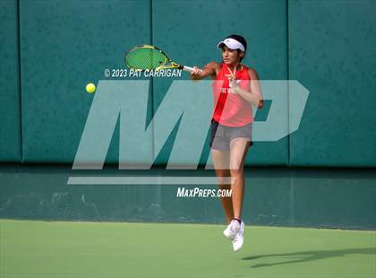 Thumbnail 1 in The Woodlands vs Round Rock Westwood (UIL 6A Team Tennis Semifinal) photogallery.