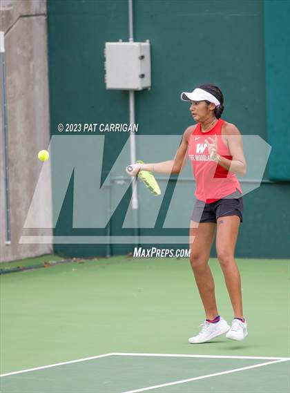 Thumbnail 1 in The Woodlands vs Round Rock Westwood (UIL 6A Team Tennis Semifinal) photogallery.